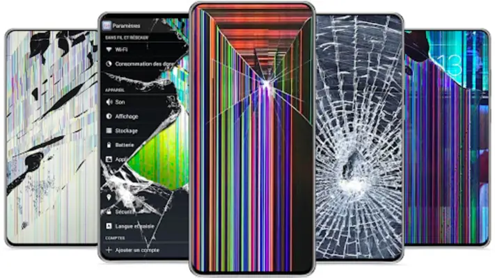 Broken Screen Wallpaper 4K android App screenshot 4